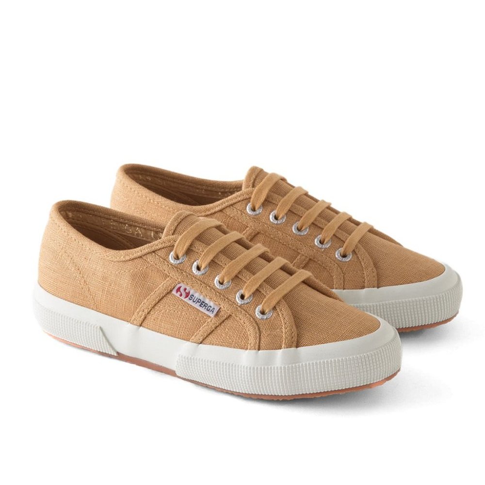 Superga Beige Canvas Sneakers